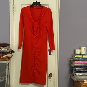 Lady in Red wiggle dress